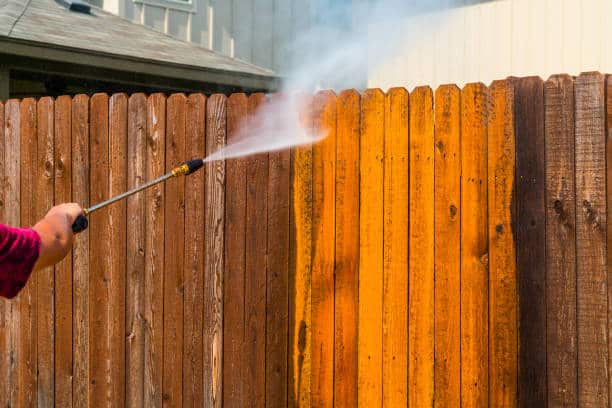 Cleaning Wooden Fence